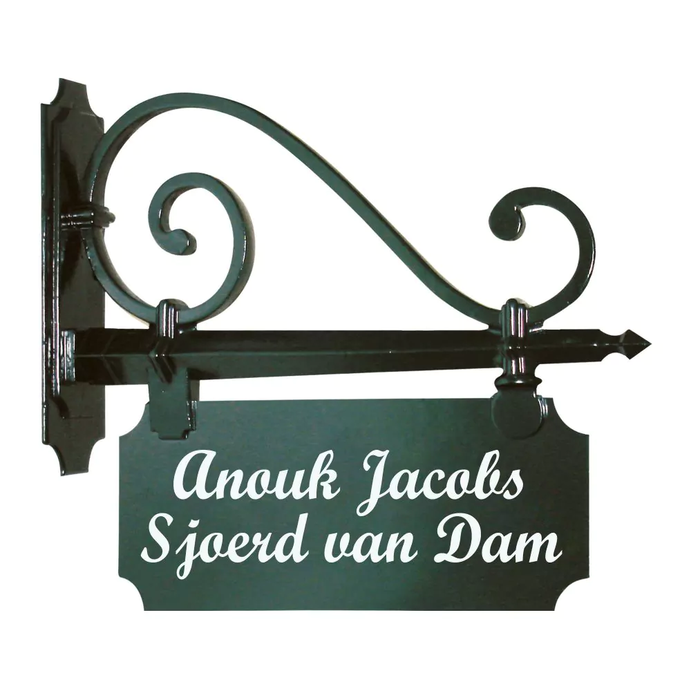 Gemeenten Deuk fout Uithangbord D groen 21x16cm - goedkoop en snel bij Naamborden.nl